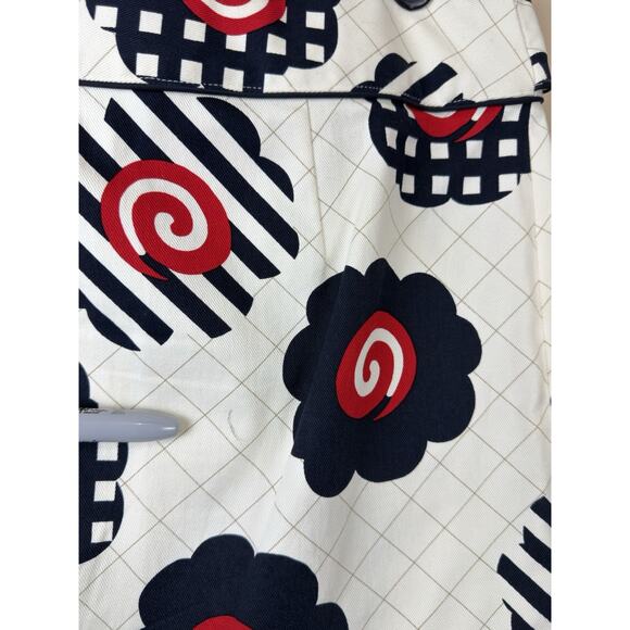 Etcetera Women’s Pencil Mini Skirt Mod Style Large Graphic Floral Print Size 8 - Picture 7 of 11